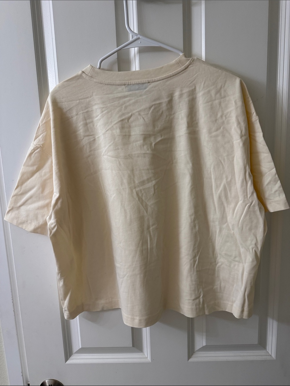 COS Creamy Short-Sleeve Boxy Tee - Picture 3 of 4